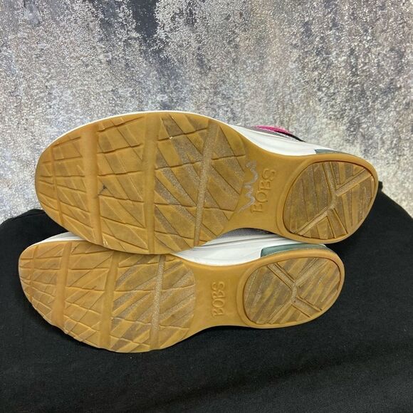 Skechers Bobs Pulse Air Sunrise Song White Grey Sneakers Size 6.5 - Picture 13 of 13